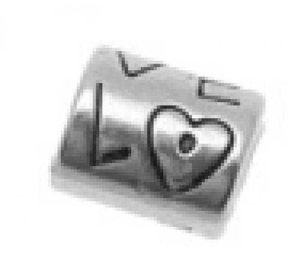Charms Love silber